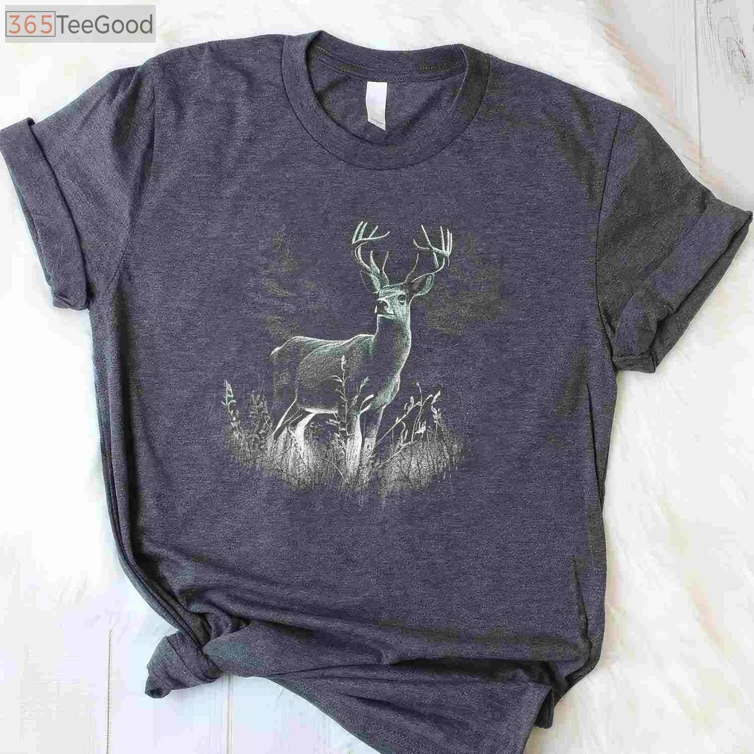 Deer Forest Nature Lover Shirt, Aesthetic Stag Hunting Wildlife Hunter Apparel