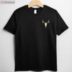 Deer Skull Pocket Style Hunting Graphic Tee, Elk Buck Hunter Apparel for All