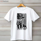 Dog Lover Hunting T-Shirt, Patriotic Coonhunter USA Flag Hunting Dog Coon Hound Shirt