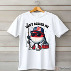 Don't Bobber Me Patriotic Fishing Shirt - Funny USA Flag Youth Angler Tee