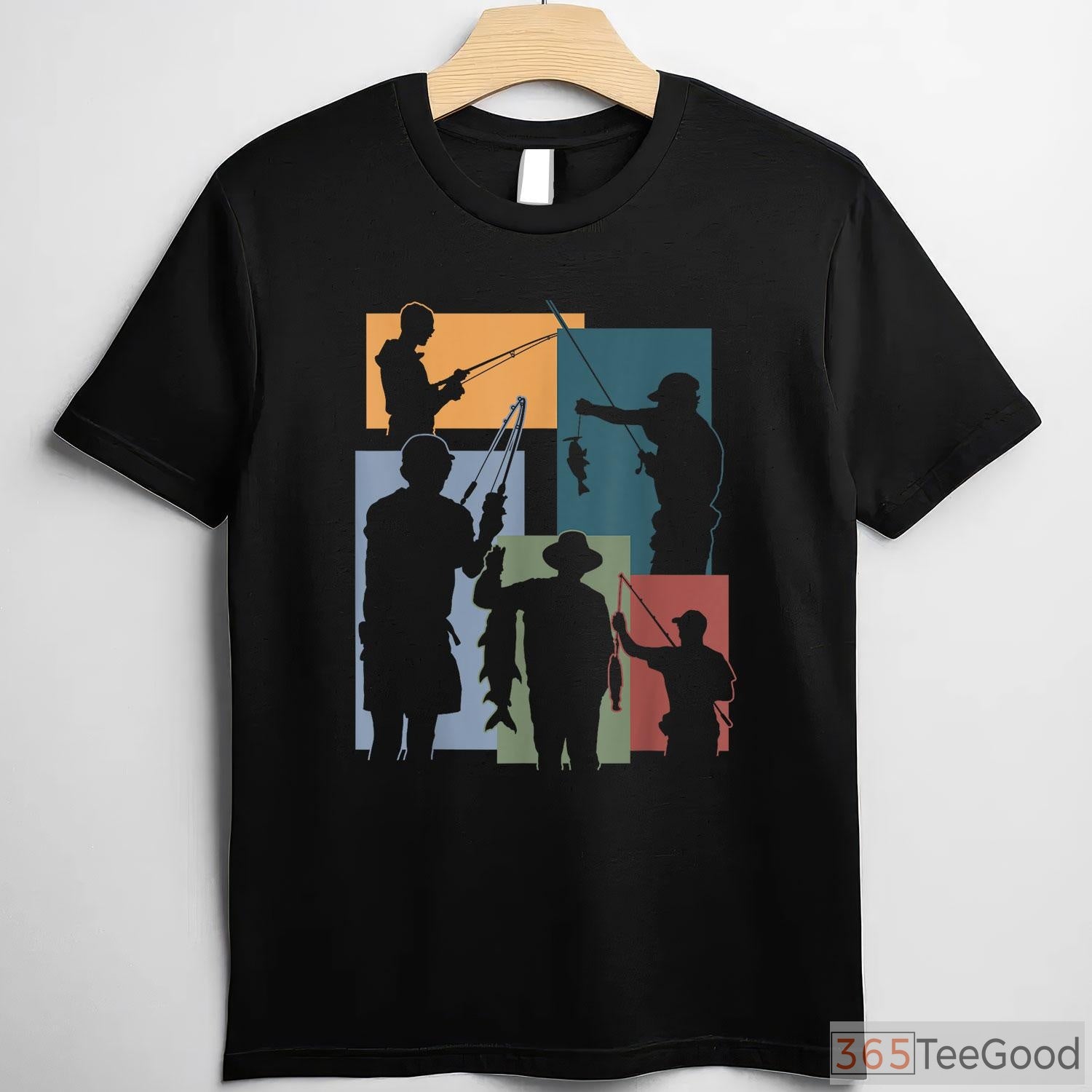 Eat Sleep Fish Repeat Fishing Shirt, Essential Fisherman Hobbyist Outfit for Men
