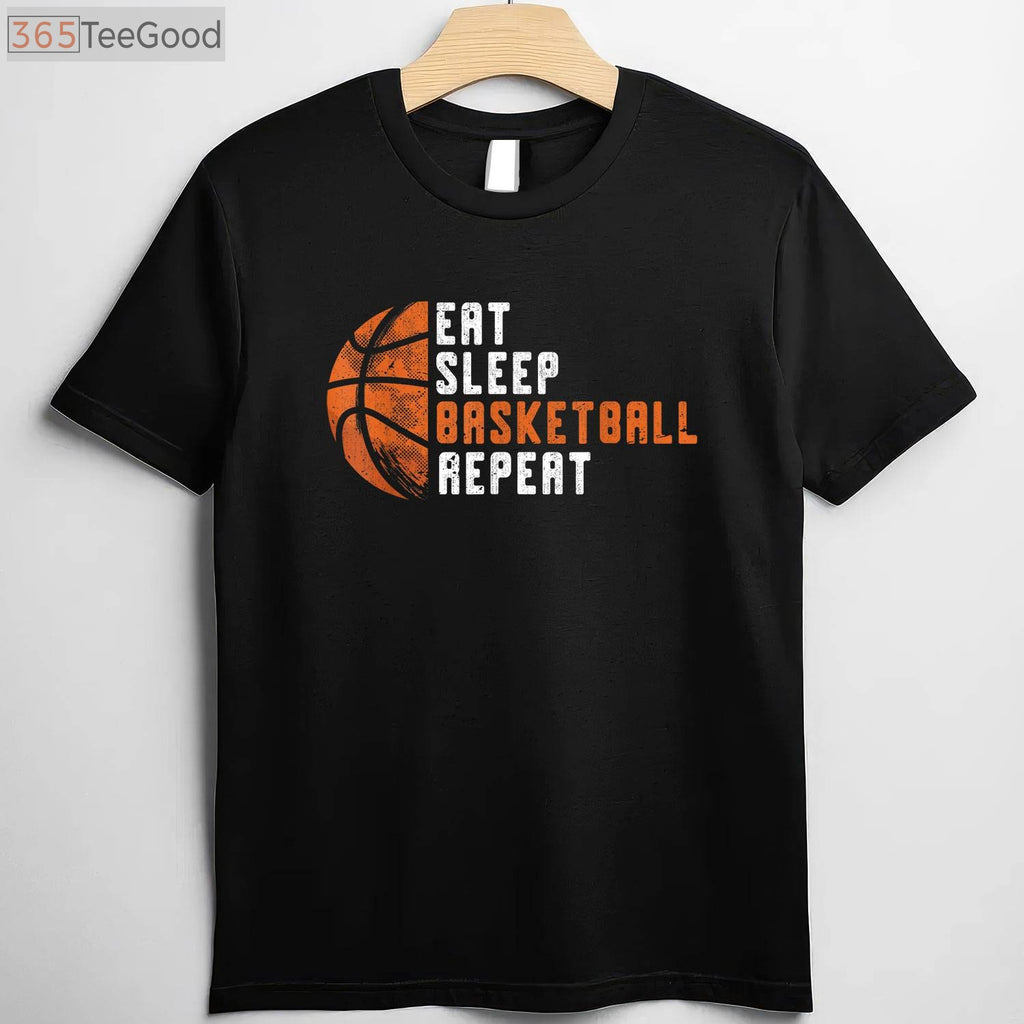 Eat Sleep Basketball Repeat Coach T-Shirt - Motivation Gift For Players
