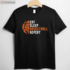 Eat Sleep Basketball Repeat Coach T-Shirt - Motivation Gift For Players
