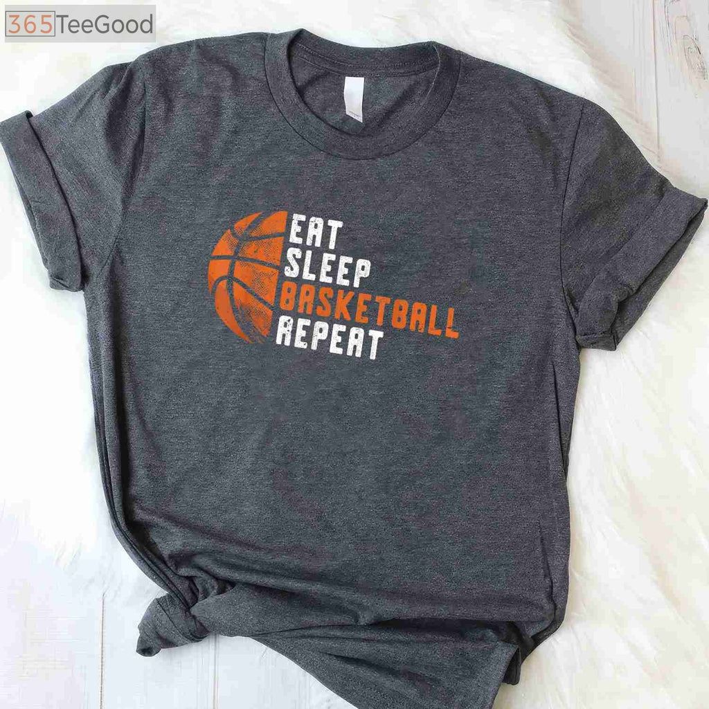 Eat Sleep Basketball Repeat Coach T-Shirt - Motivation Gift For Players