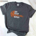 Eat Sleep Basketball Repeat Coach T-Shirt - Motivation Gift For Players