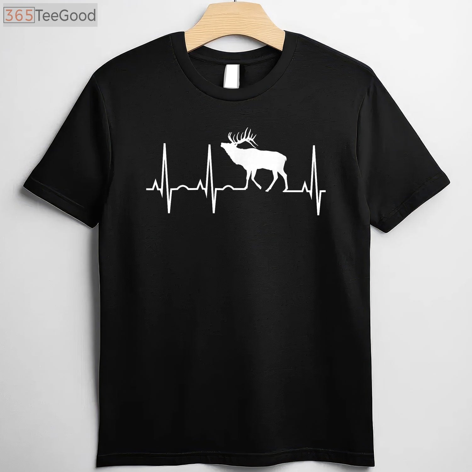 Elk Heartbeat Hunting T-Shirt, Elk Hunting Shirt for Elk Lovers Men Women Kids