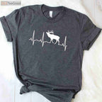 Elk Heartbeat Hunting T-Shirt, Elk Hunting Shirt for Elk Lovers Men Women Kids