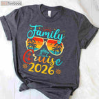 Family Cruise 2026 Matching T-Shirt - Summer Vacation Comfort Colors Trip Tee
