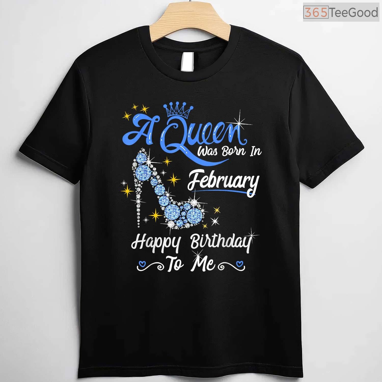February Birthday Girl Shirt – A Queen Was Born In February Gift T-Shirt