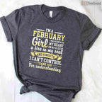 February Girl Birthday Shirt – Funny Born In February Quotes Gift For Her