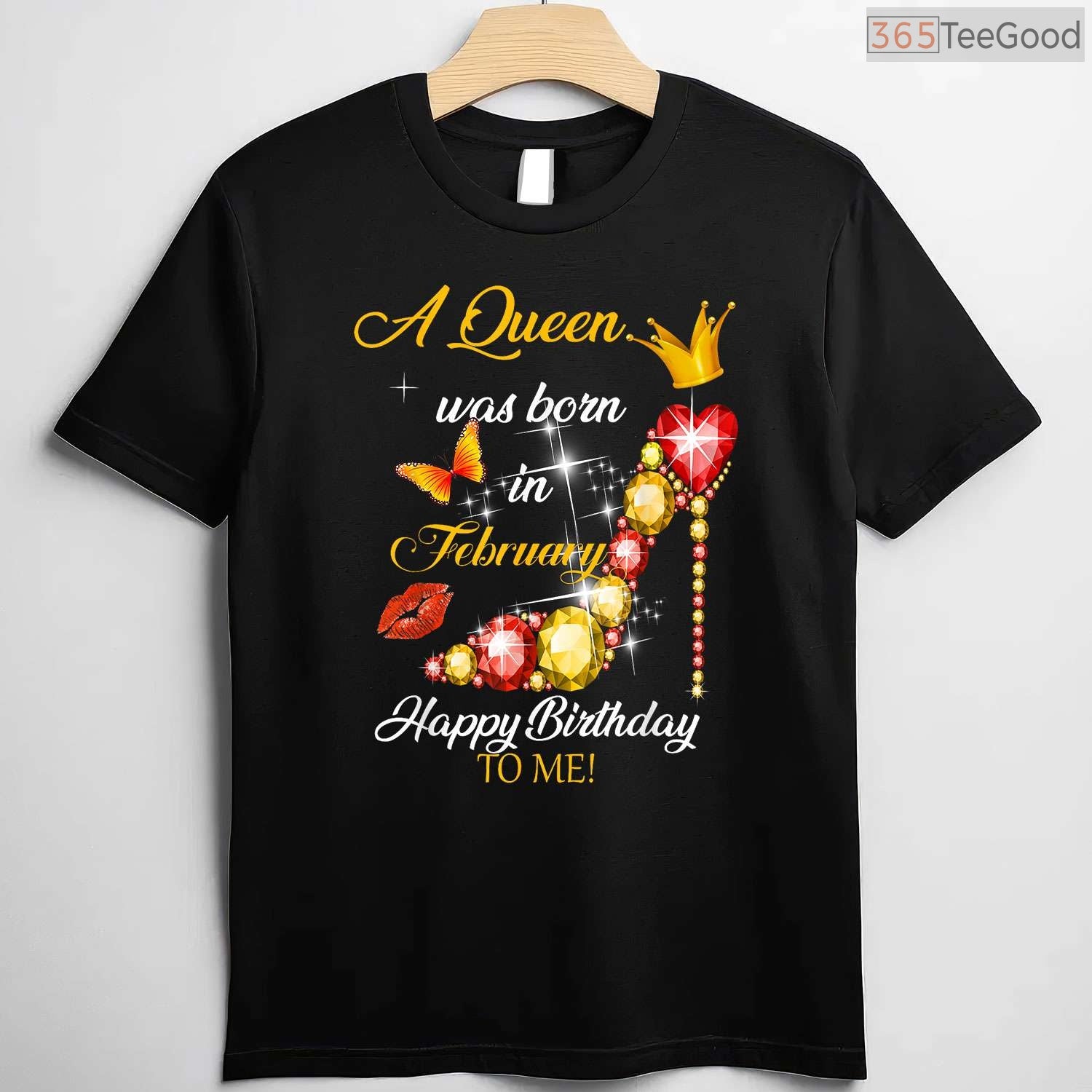 February Queen Birthday Shirt – Happy Birthday To Me Crown Gift