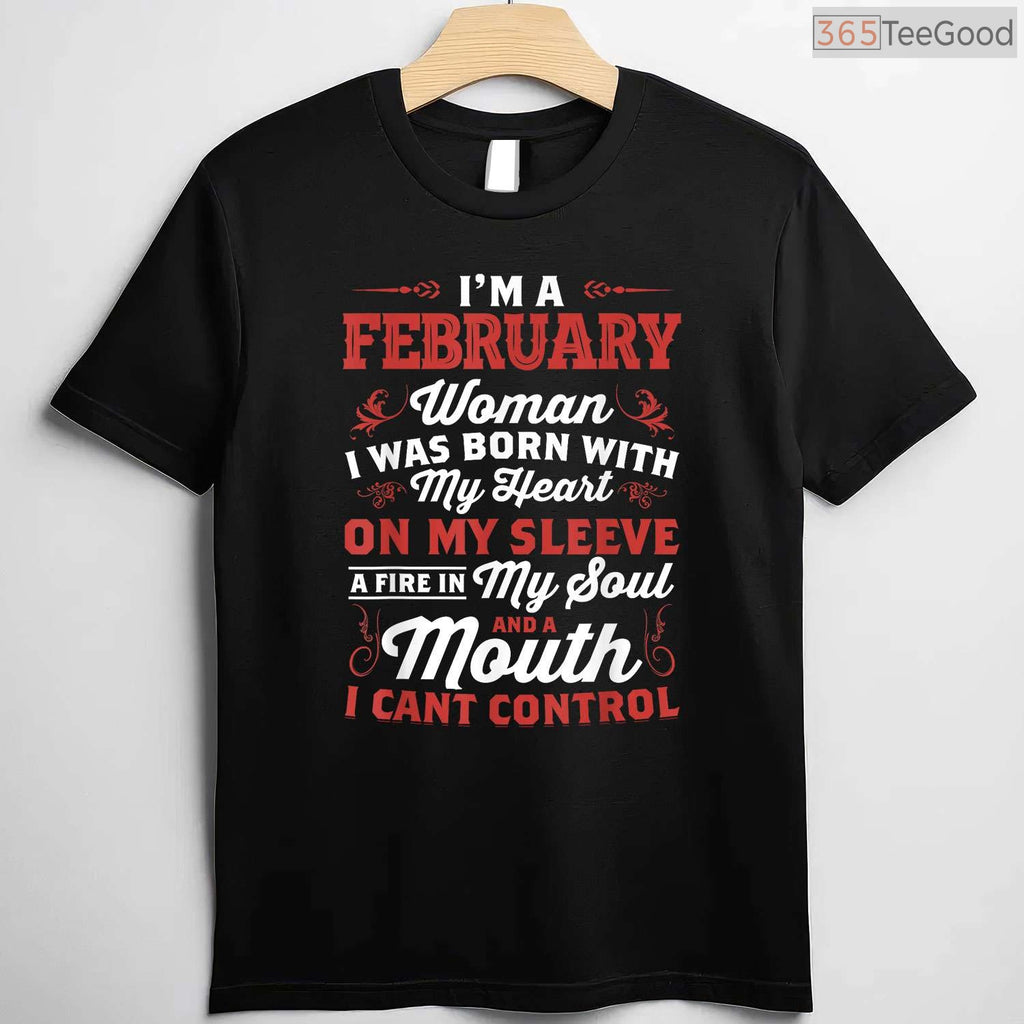 February Queen Birthday Shirt – Women's Born In February Crown Graphic Tee