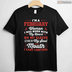 February Queen Birthday Shirt – Women's Born In February Crown Graphic Tee