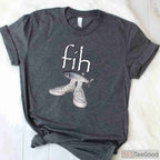 Fih Shoes Funny Misspelled Fish Meme Shirt - Viral Humor Fishing Apparel