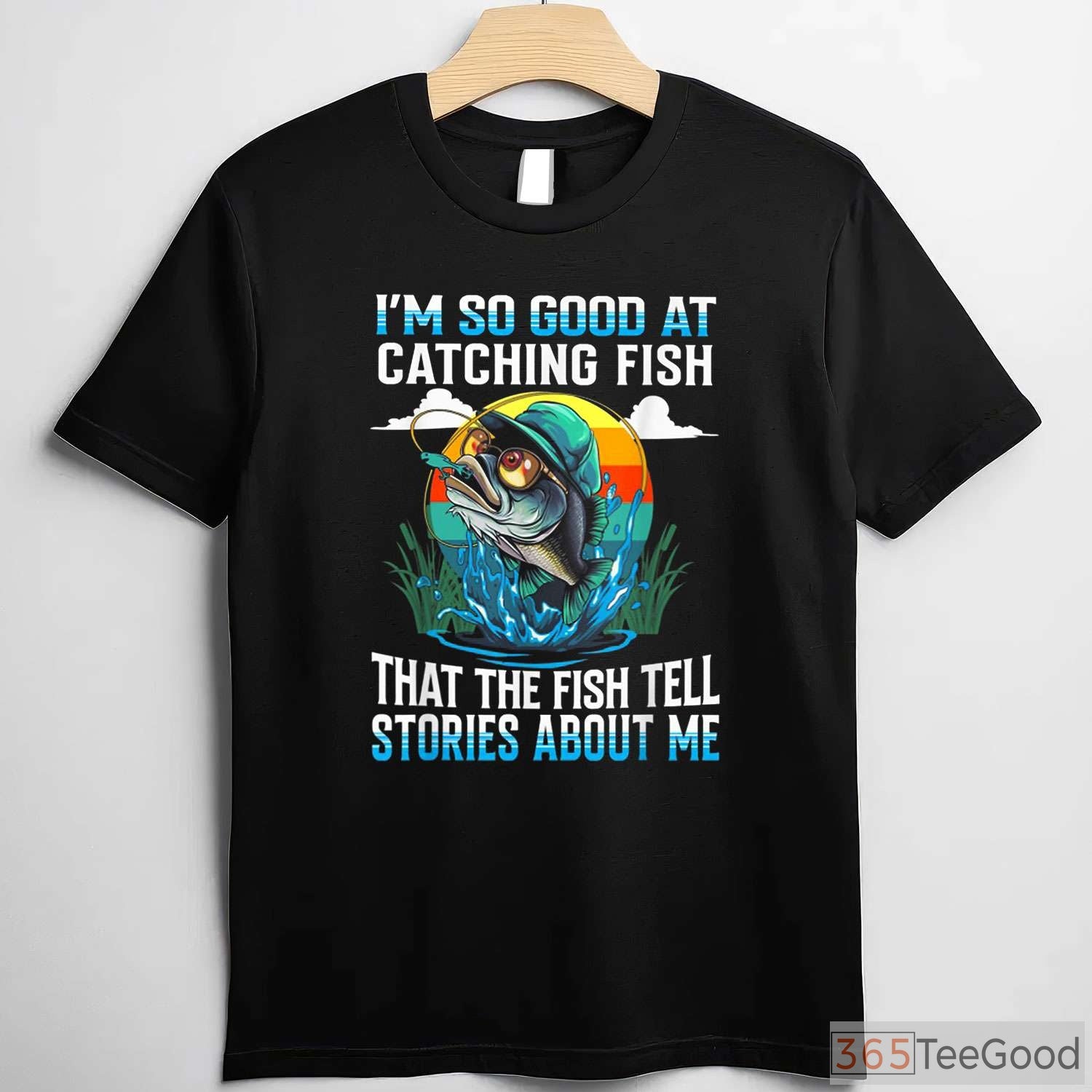 Fish Tell Stories Funny Fishing Shirt - Witty Catching Fish Design for Men