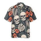 Flamingo Hibiscus Hawaiian Tee for Men Women Summer Beach Vacation Outfit