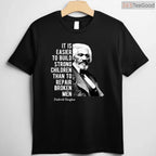 Frederick Douglass Quote T-Shirt Knowledge Makes A Man Unfit To Be A Slave BHM Shirt