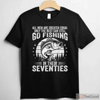 Funny 70th Birthday Fishing Shirt, Humorous Retirement Gift for Fisherman in His 70s