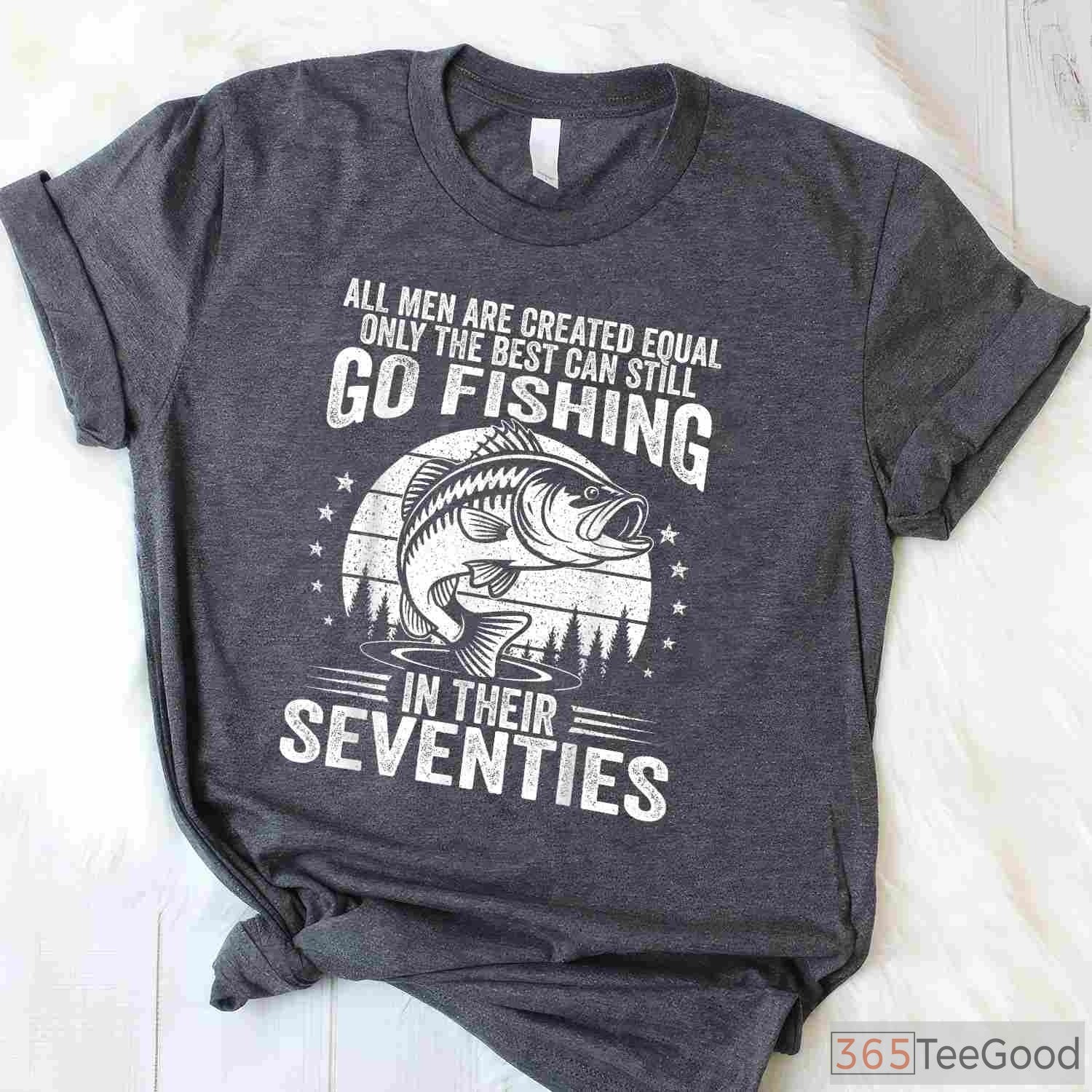 Funny 70th Birthday Fishing Shirt, Humorous Retirement Gift for Fisherman in His 70s