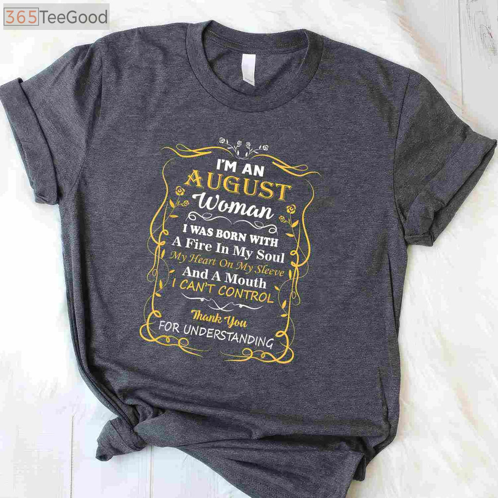 Funny August Woman Diva Birthday T-Shirt - Sassy Birthday Gift for Her 2026