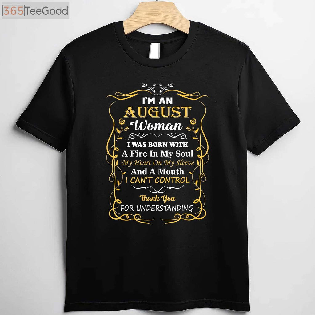 Funny August Woman Diva Birthday T-Shirt - Sassy Birthday Gift for Her 2026
