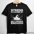 Funny Bass and Fly Fishing Design Shirt, Versatile Outdoor Hobbyist Apparel