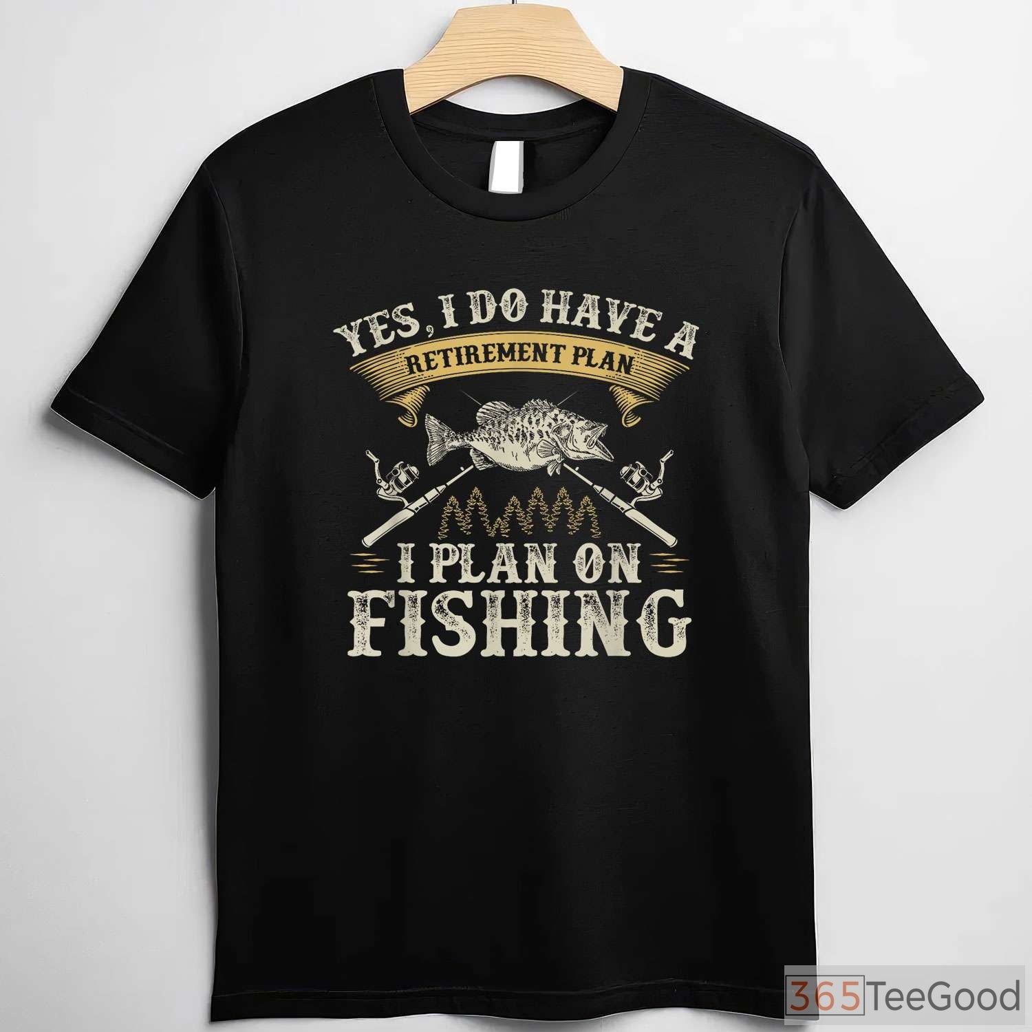 Funny Bass Fishing Retirement Shirt - Humorous Gone Fishing Gift for Retirees
