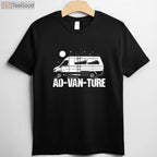 Funny Camper Van Life Ad-Van-Ture T-Shirt - Road Trip Adventure Gift