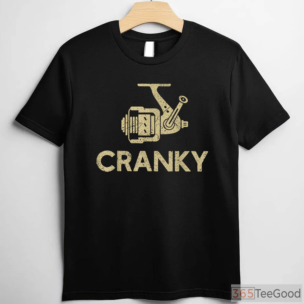Funny Crankbait Lure Fishing Shirt - _Cranky_ Fisherman Humor Apparel
