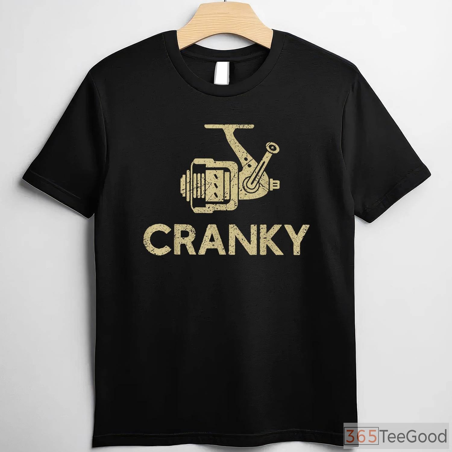 Funny Crankbait Lure Fishing Shirt - _Cranky_ Fisherman Humor Apparel
