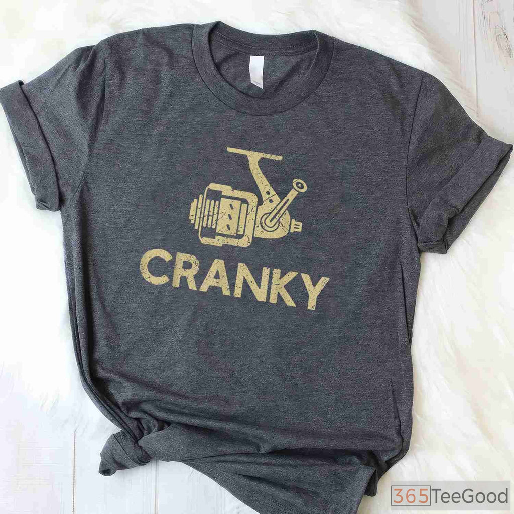 Funny Crankbait Lure Fishing Shirt - _Cranky_ Fisherman Humor Apparel