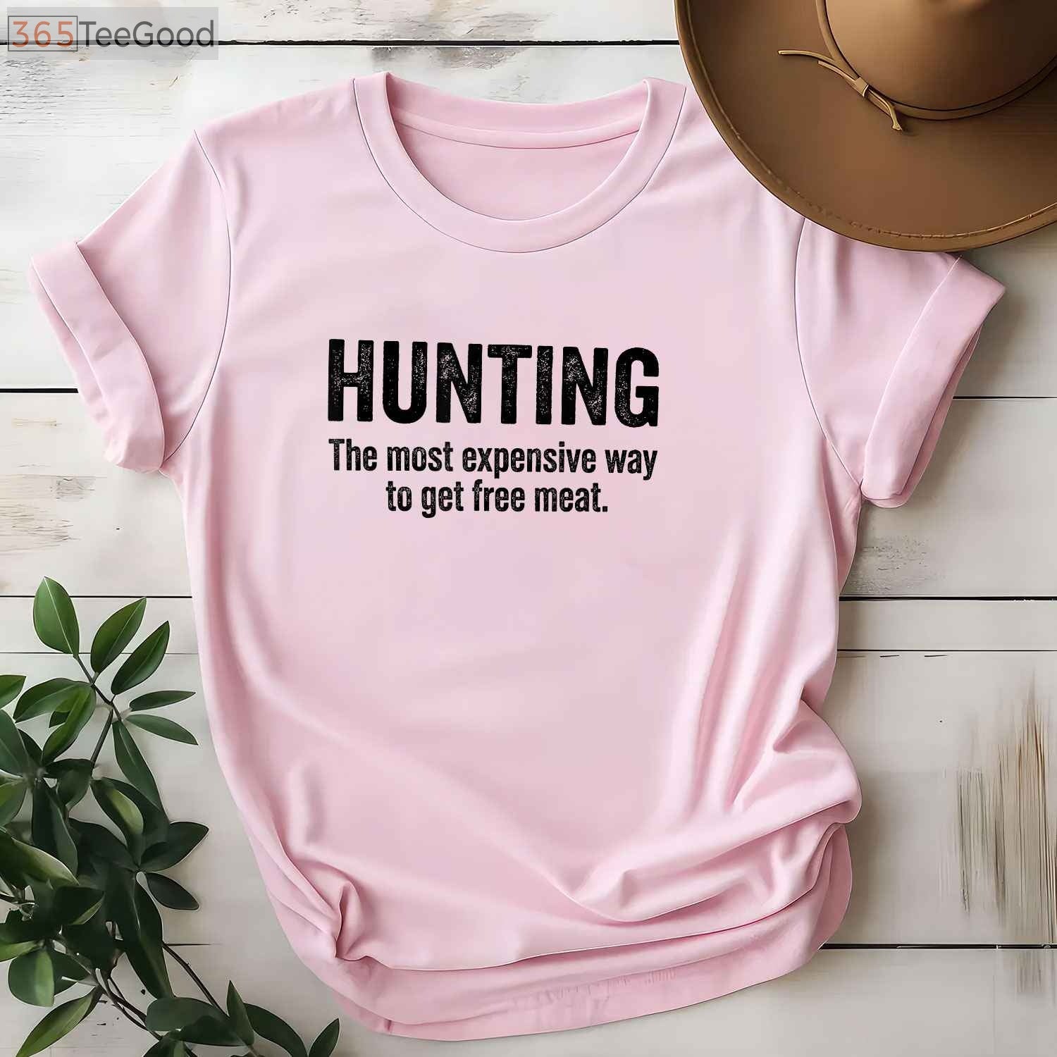 Funny Free Meat Hunting Quote Shirt, Humorous Wildlife Outdoorsman Joke Tee