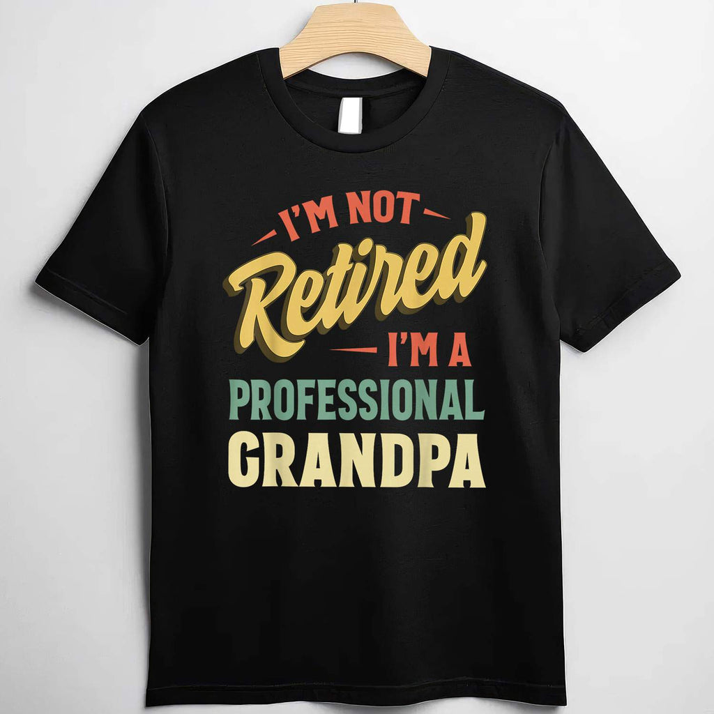 Funny Grandpa Shirt for Men Fathers Day Retired Grandpa Tee T-Shirt Adults