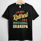 Funny Grandpa Shirt for Men Fathers Day Retired Grandpa Tee T-Shirt Adults