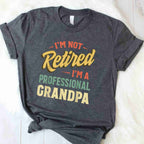 Funny Grandpa Shirt for Men Fathers Day Retired Grandpa Tee T-Shirt Adults