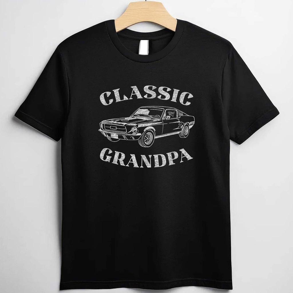 Funny Grandpa Classic Car Graphic Gift Tee T-Shirt Men Adults Unisex