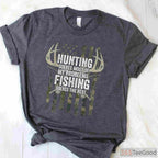 Funny Hunting and Fishing Therapy Shirt, Problem Solving Outdoorsman Gift