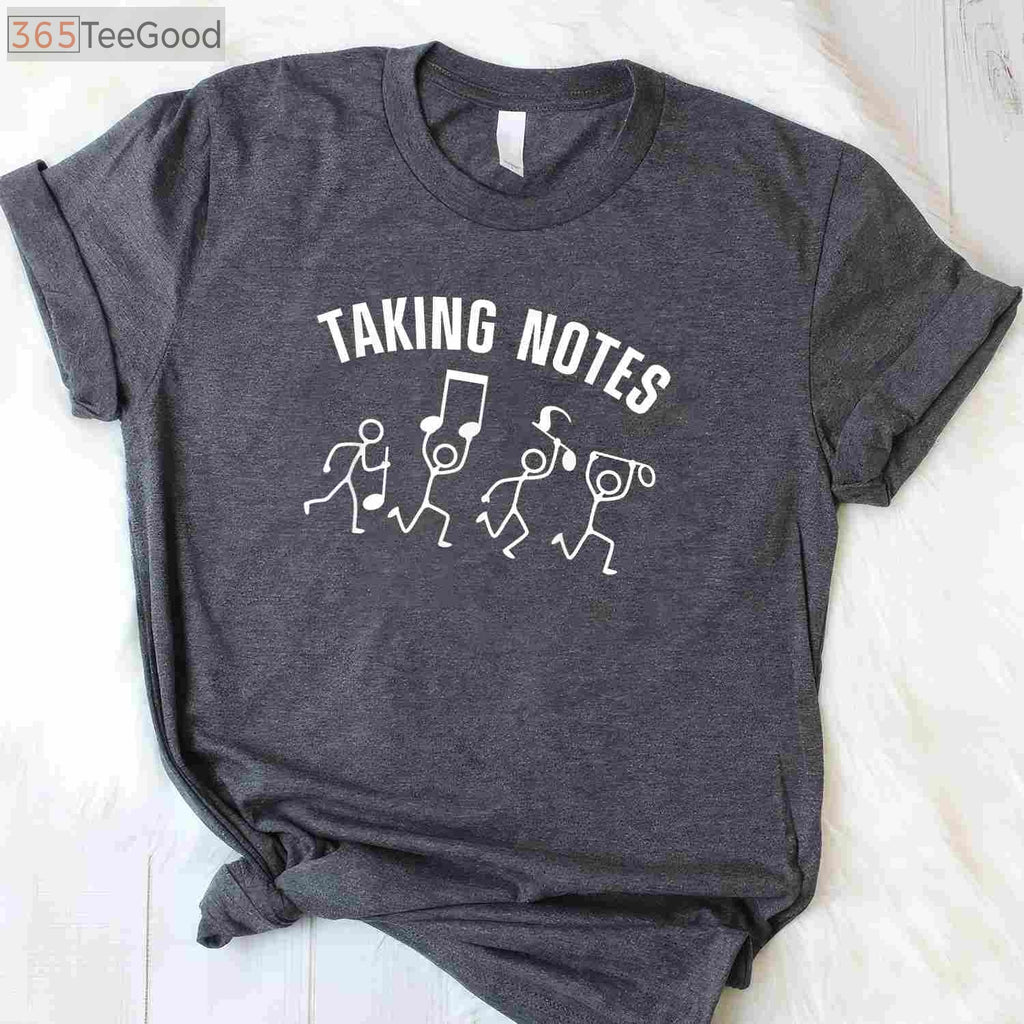 Funny Musical Note Art T-Shirt - Creative Music Lover Gag Gift for Him Her