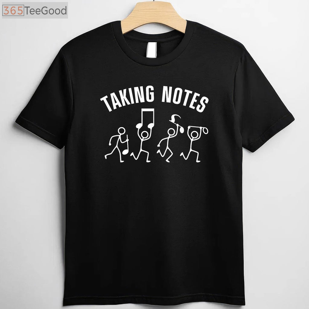Funny Musical Note Art T-Shirt - Creative Music Lover Gag Gift for Him Her