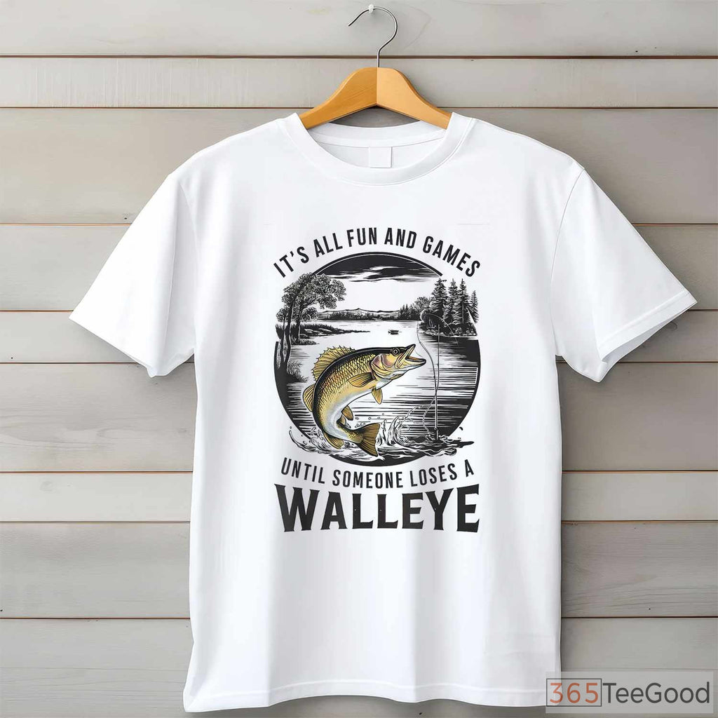 Funny Walleye Fishing Quote Tee - Losing a Walleye Humorous Angler Apparel