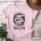 Funny Walleye Fishing Quote Tee - Losing a Walleye Humorous Angler Apparel