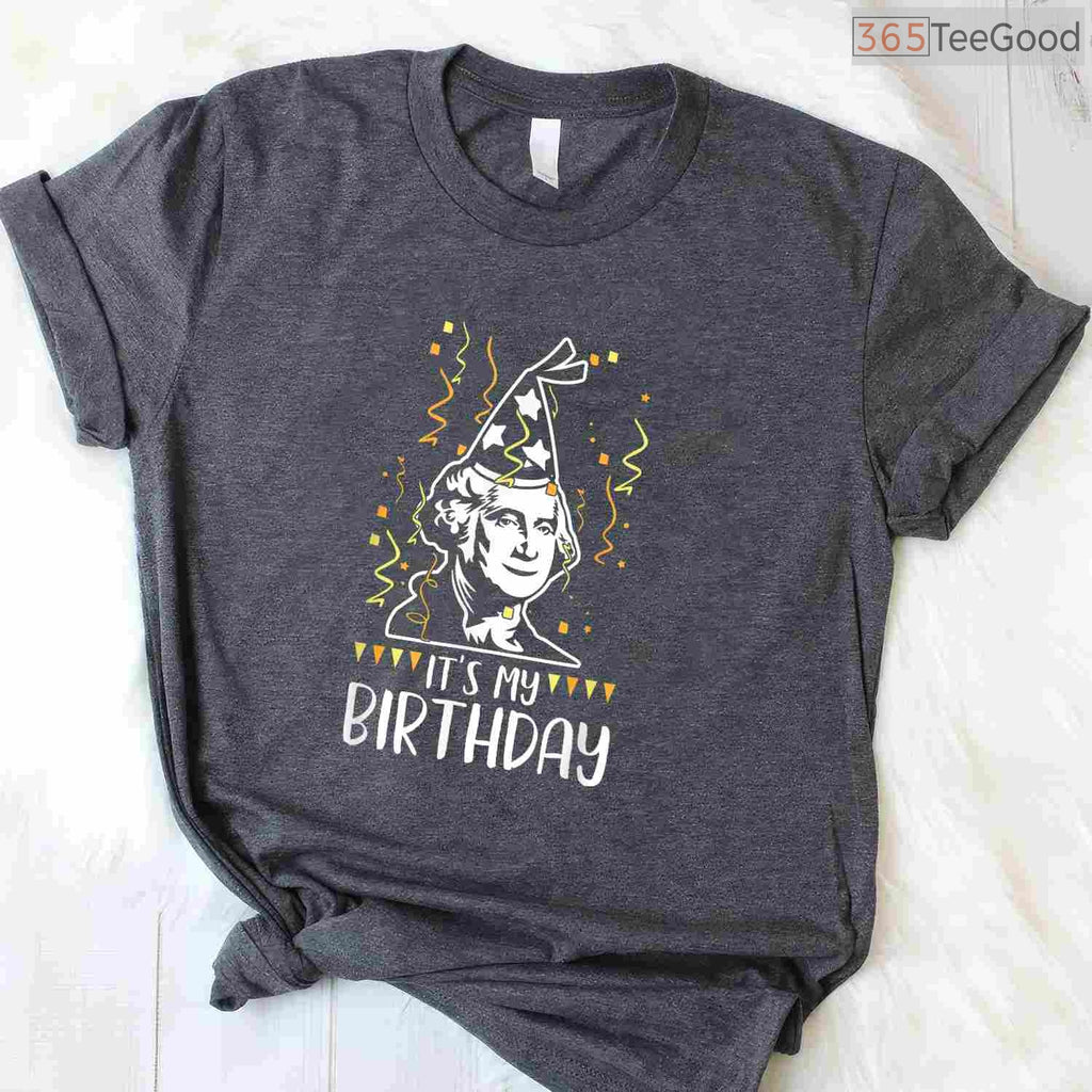 George Washington President's Day T-Shirt Founding Father Portrait American History Shirt
