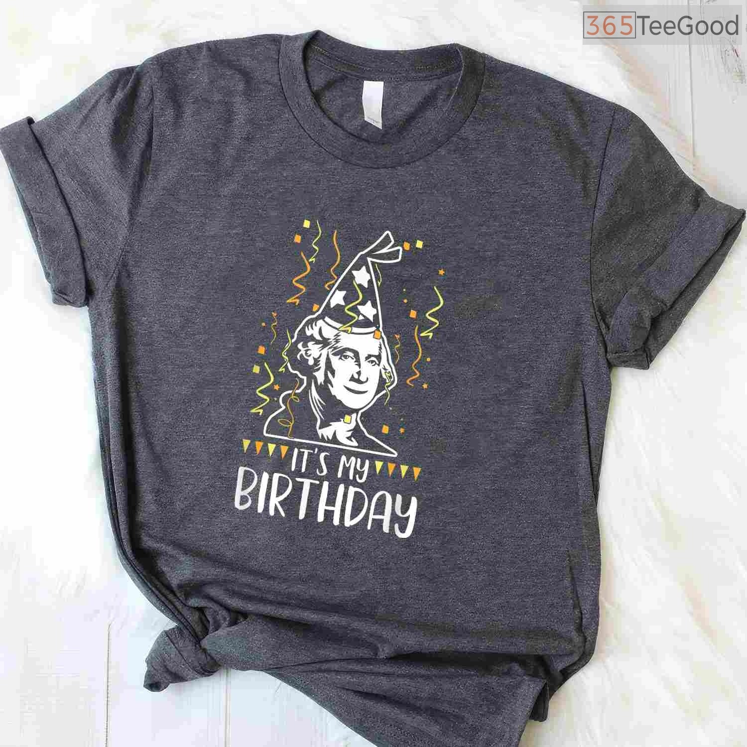 George Washington President's Day T-Shirt Founding Father Portrait American History Shirt