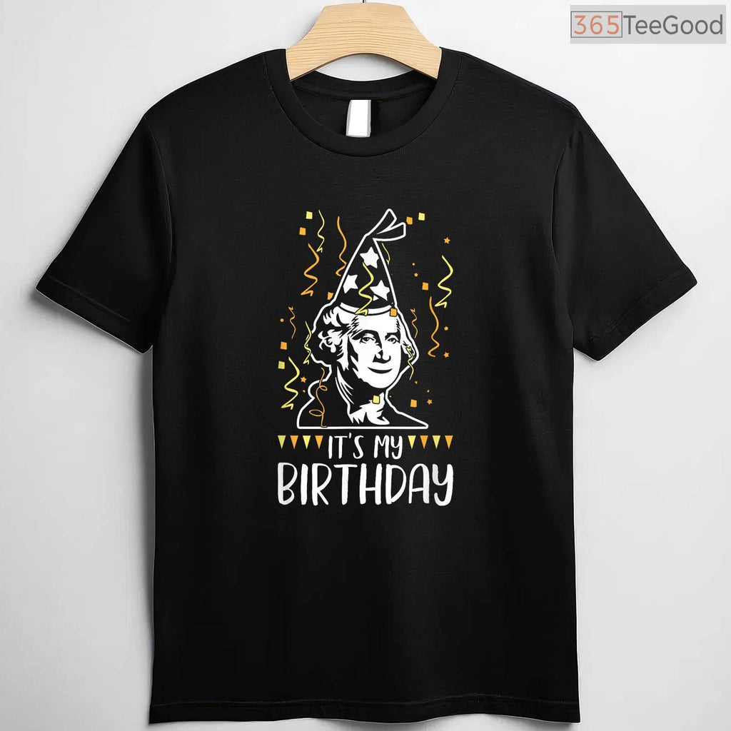George Washington President's Day T-Shirt Founding Father Portrait American History Shirt