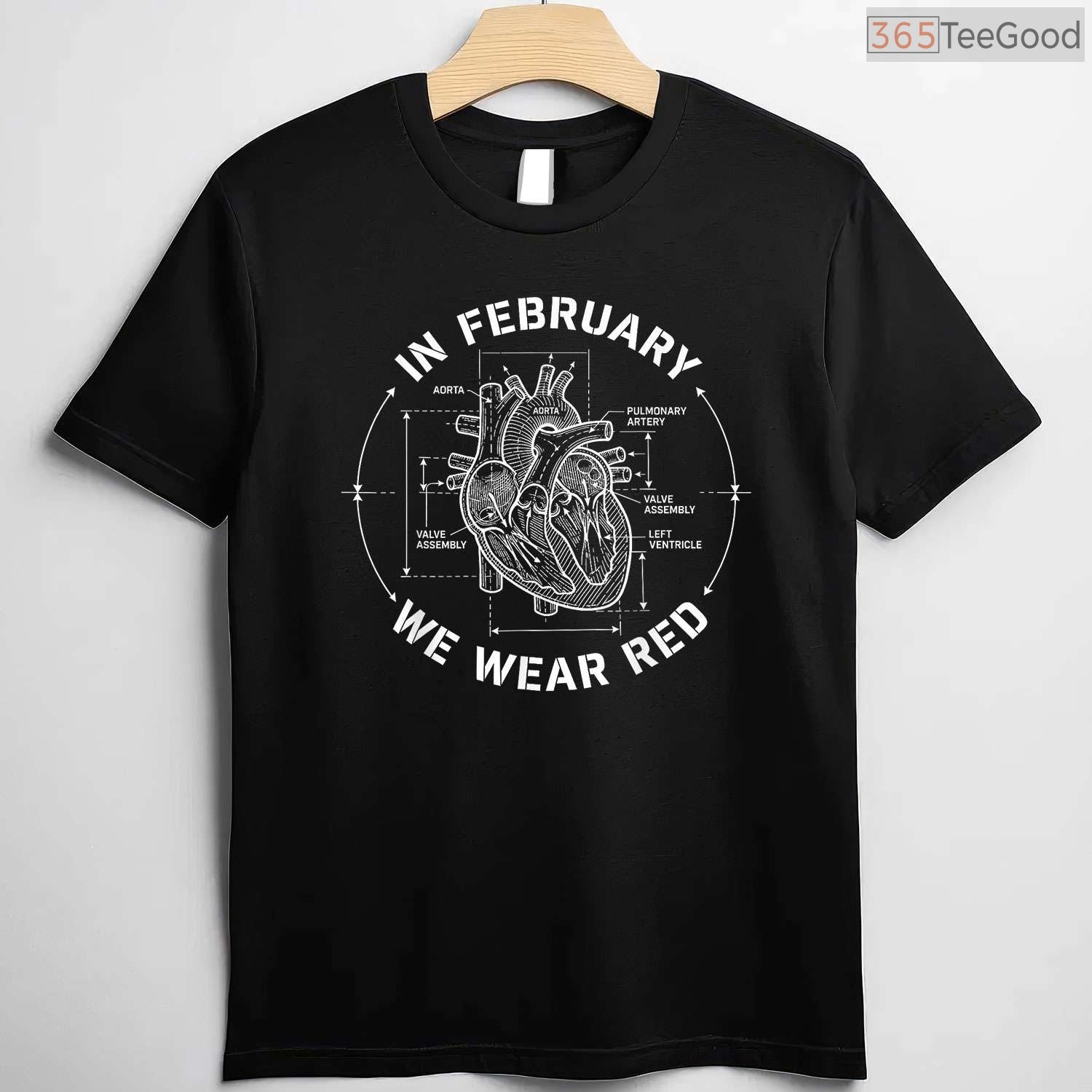 Go Red Heart Disease Month Shirt – In February We Wear Red Tee