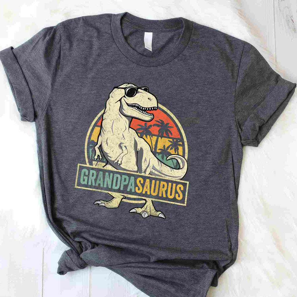 Grandpasaurus T Rex Dinosaur Funny Grandpa Gift Tee T-Shirt Men Unisex Adults