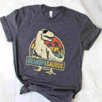 Grandpasaurus T Rex Dinosaur Funny Grandpa Gift Tee T-Shirt Men Unisex Adults
