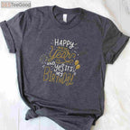 Happy New Year And Yes It's My Birthday Funny Celebration T-Shirt Tee Gift