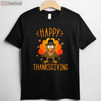 Happy Thanksgiving Turkey Day T-Shirt - Matching Family Dinner Feast Outfit