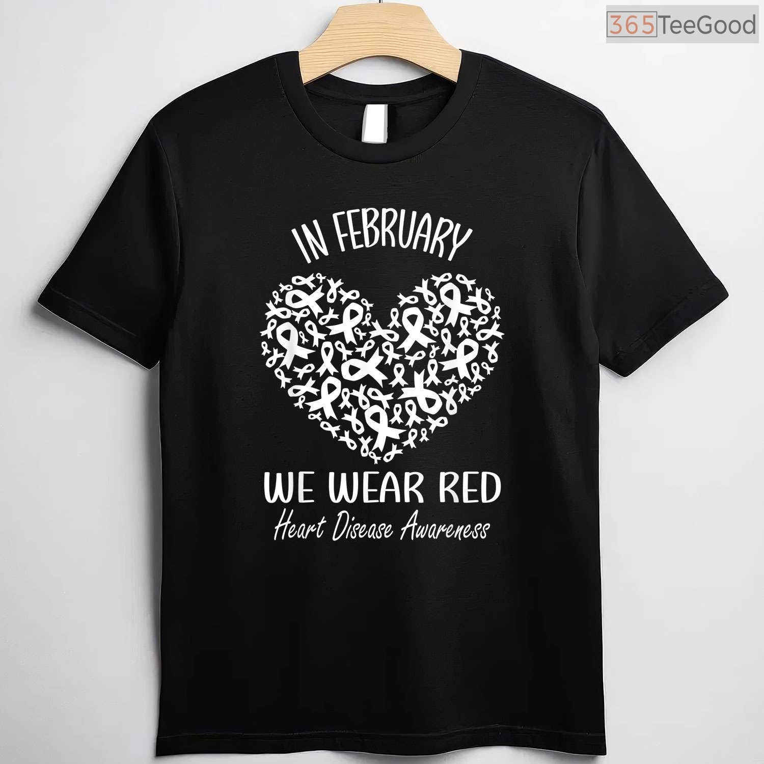 Heart Disease Awareness February Shirt – Red Ribbon Month Tee